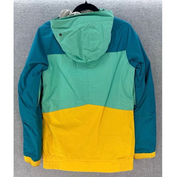 O'Neill Womens XS/S Yellow Blue Ski Snowboard Jacket Escape Serie Hooded Pockets - Picture 2 of 16